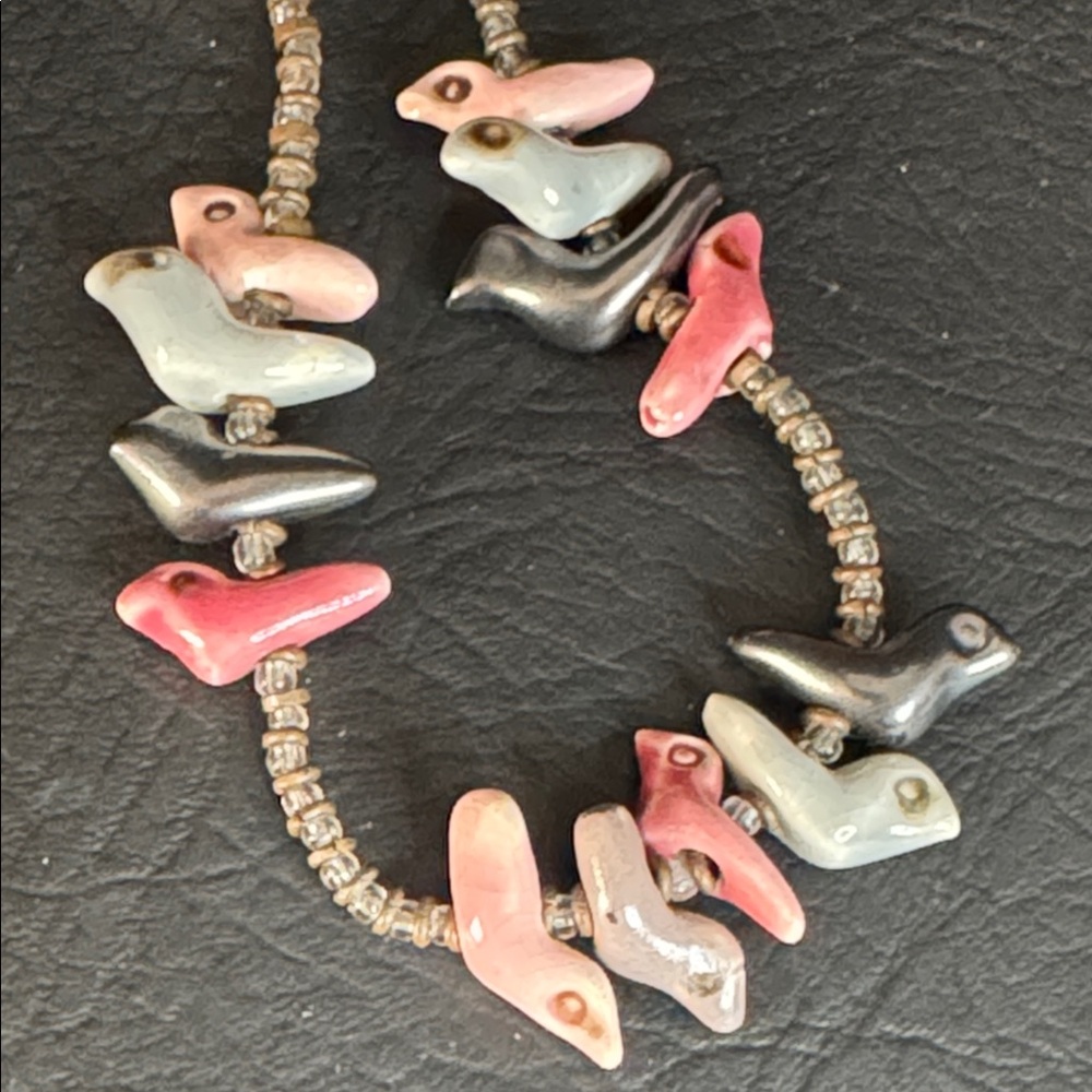 Vintage Zuni Heishi Bird Fetish Necklace - Picture 5 of 11